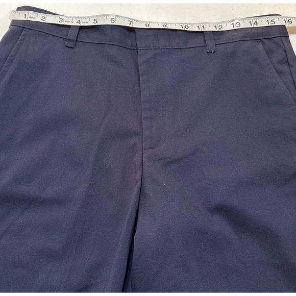 George Brand Navy Blue Flat Front Shorts Cotton Blend Boy's Size Husky 12 (NWT) - Picture 8 of 16